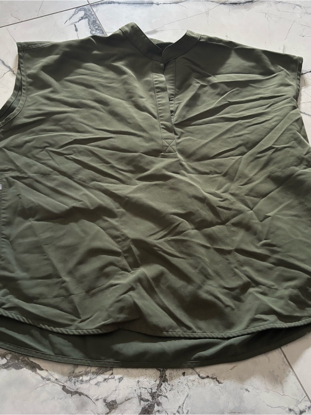 Figs Olive Green Top